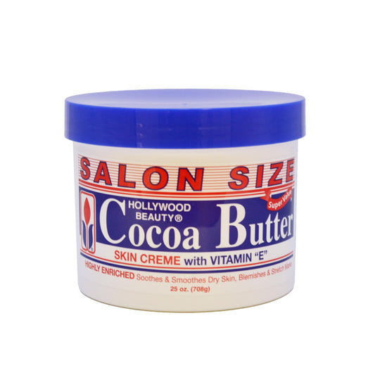 Hollywood Beauty Cocoa Butter Skin Cream - 25 oz. - With Vitamin E - Enrich, Soothe, & Smooth Dry Skin