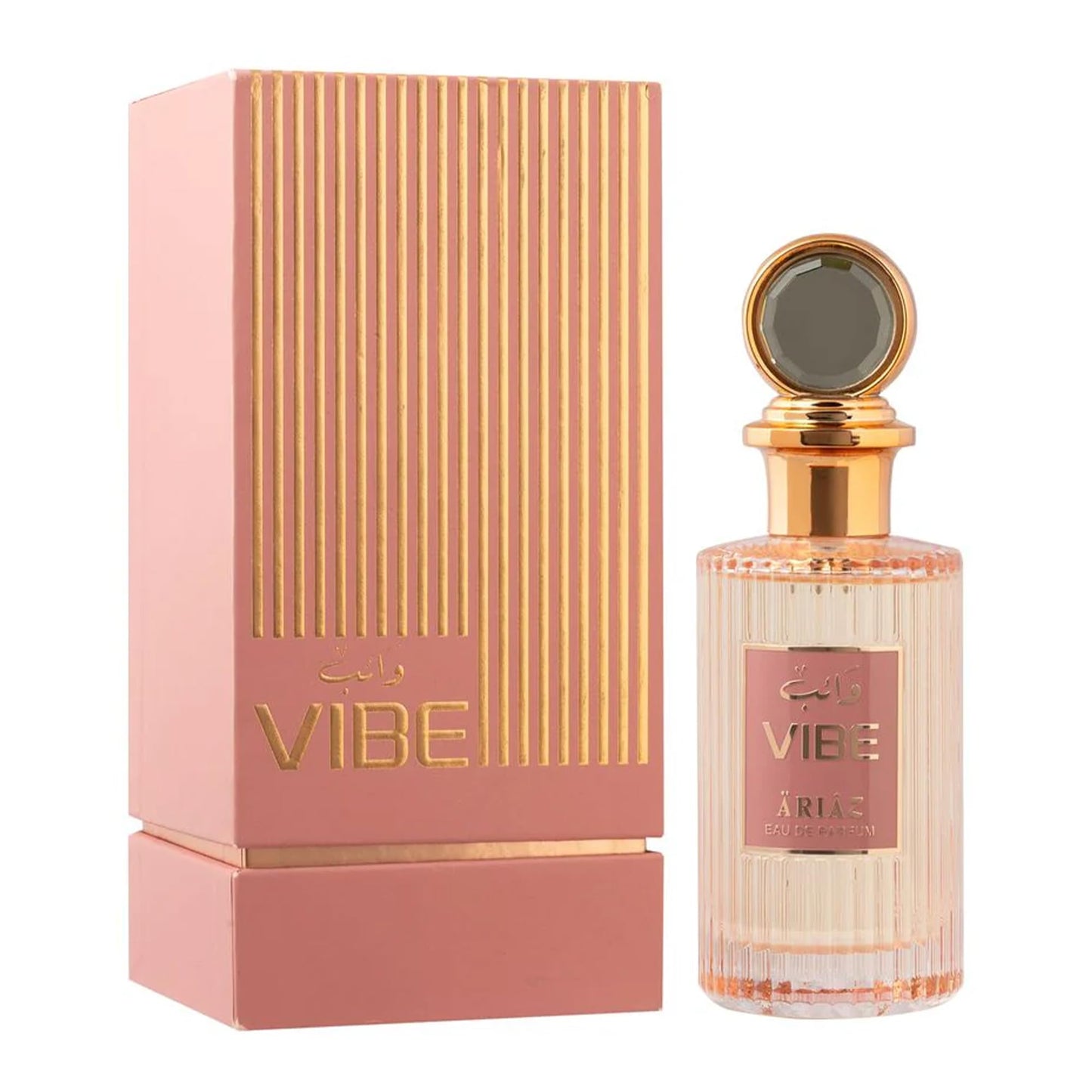 ARIAZ Vibe Women Eau De Parfum - Playful Candy Gourmand with Black Currant, Raspberry, Lemon Fizz, Cotton Candy, Vanilla & Musk - Long Lasting Oil Based Fruity Floral Day to Night Fragrance - 3.4 Oz