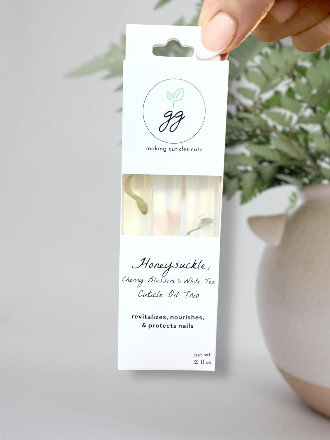 Honeysuckle Cuticle Oil Trio | Cherry Blossom & White Tea - Nourishing Manicure & Pedicure Set (Pack of 3)