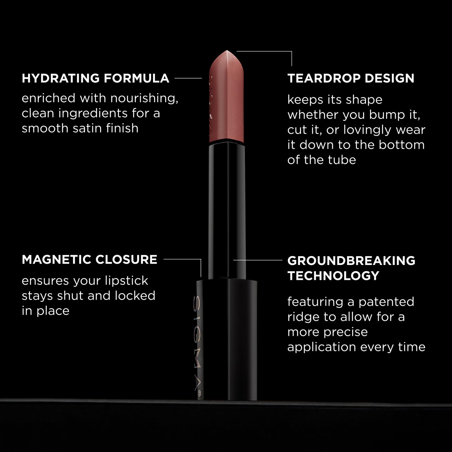 Sigma Beauty Infinity Point Lipstick - Peach Tea