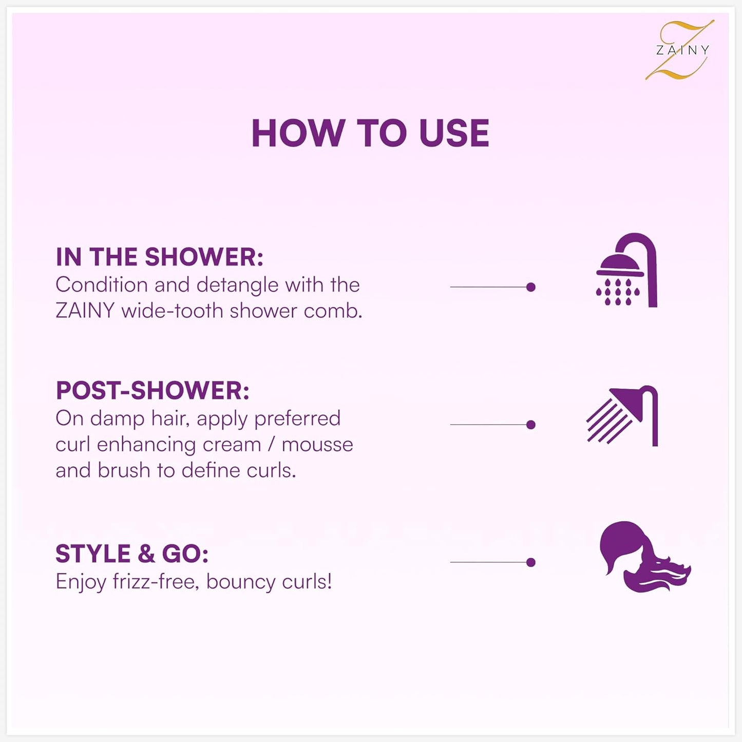 Curly Hair Brush Set - 2PC Defining Brush & Styling Comb for Wavy & Curly Hair | Ideal for Women, Kids & Men