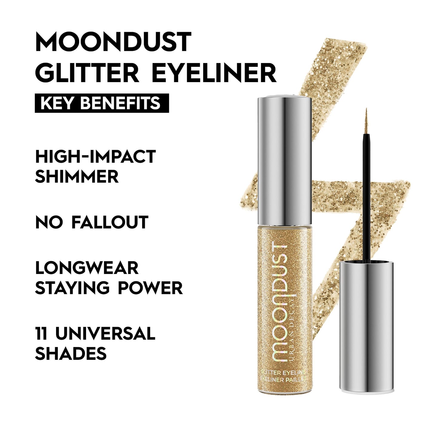 URBAN DECAY Moondust Gold Glitter Liquid Eyeliner (Midnight Cowboy)