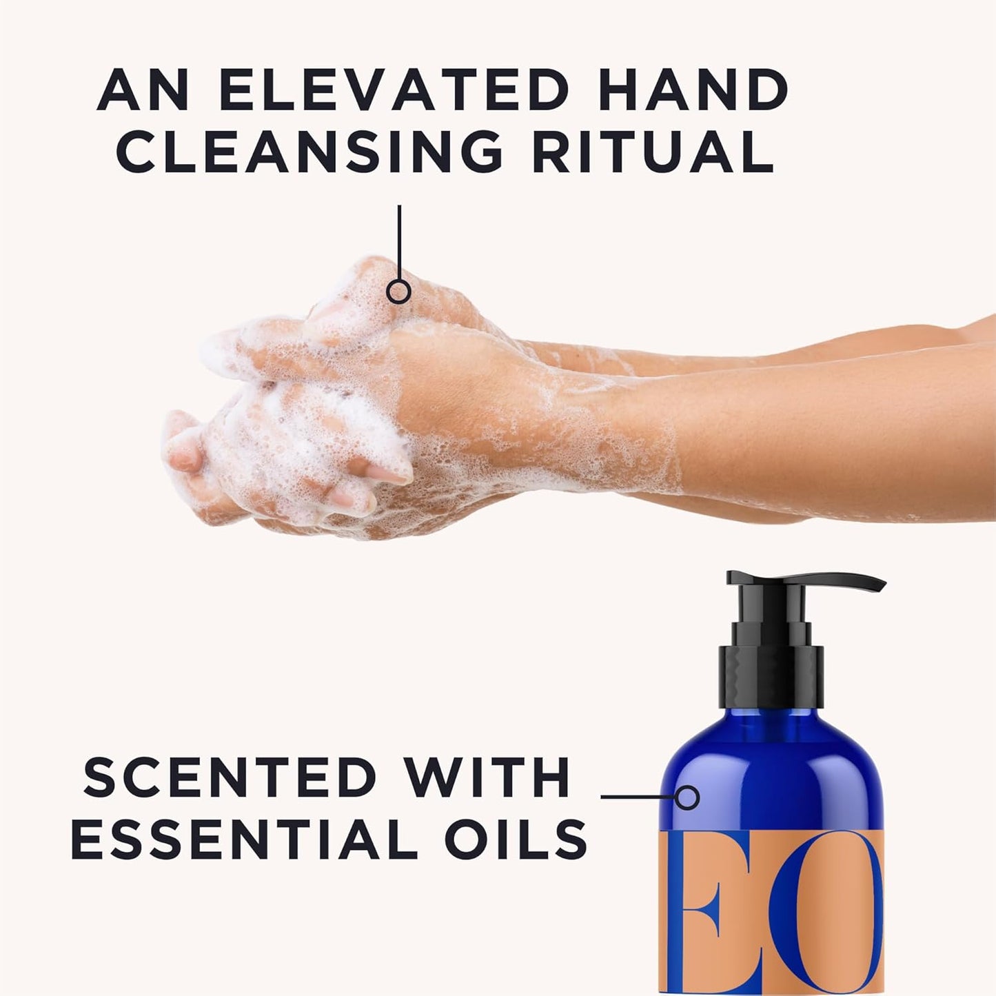 EO Liquid Hand Soap - Orange Blossom & Vanilla - Essential Oils - 12 oz (Pack of 3)