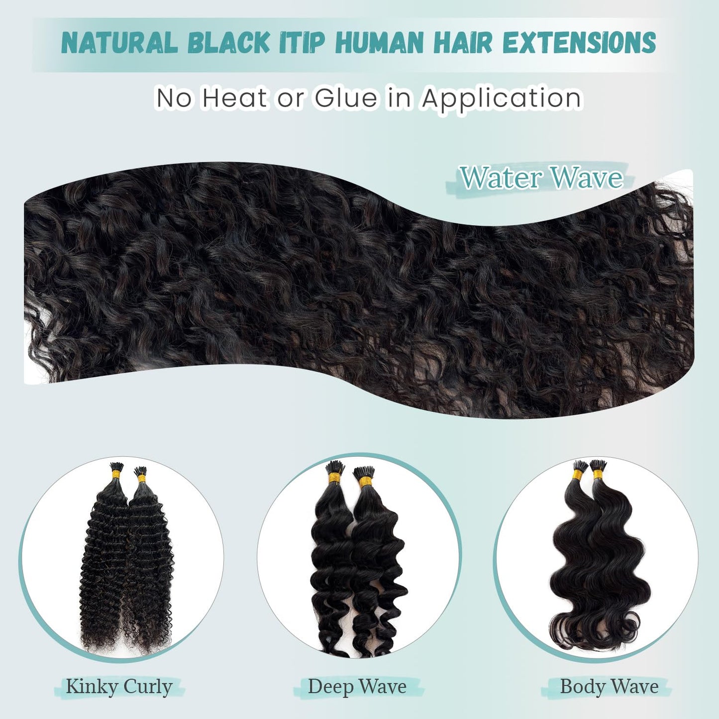 I Tip Hair Extensions Yaki Straight Itip Human Hair Extension, 22 Inch 50G, #1B Natural Black Light Yaki Straight Invisible Keratin Tip Hair Extensions Real Human Hair Easy to Curl 50 Strands
