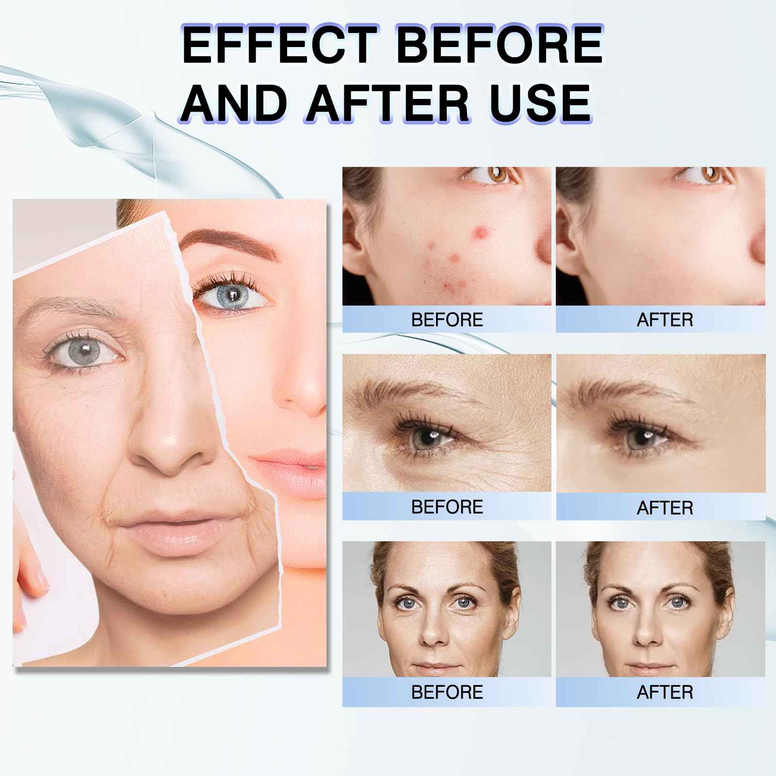 SEUMFY Collagen Booster Essence Toner Serum Anti Wrinkle Hydrating Face Exfoliator Serum Toner Essence with Multiple Natural Extracts for All Skin Types,120ML/4.28 Fl.Oz