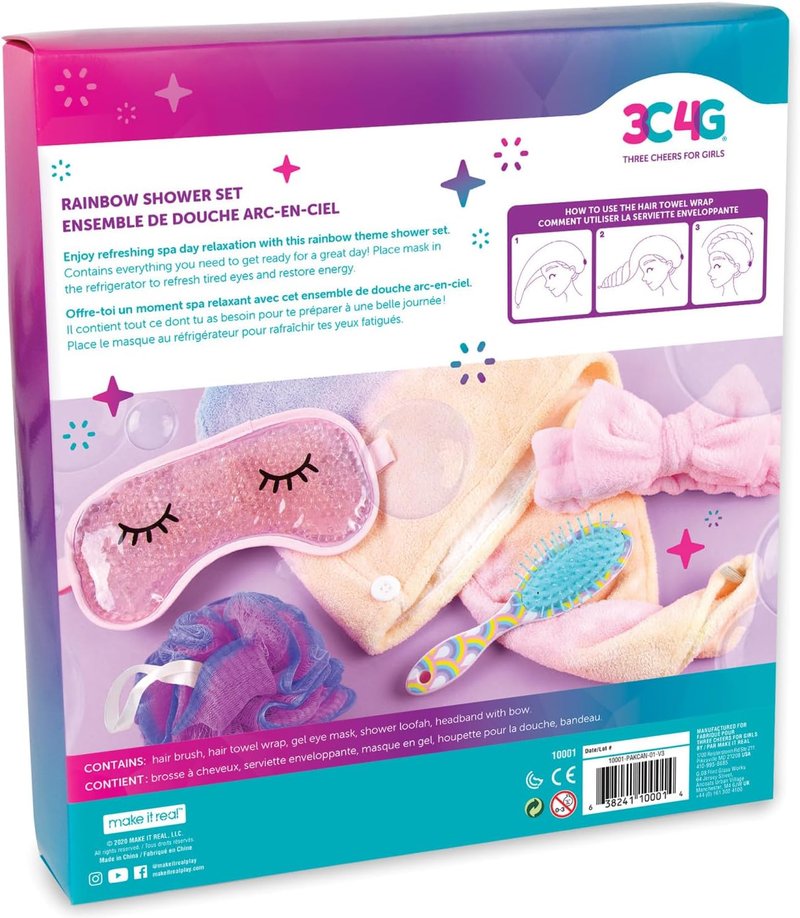Rainbow Shower Set - Colorful Bath Accessories for Kids | Fun & Engaging Playtime