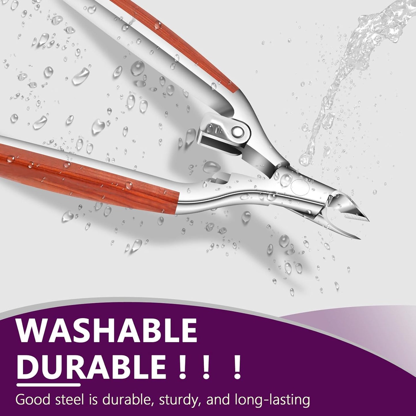 Professional Cuticle Trimmer - Extra Sharp Stainless Steel Nippers for Nail Art | 0.98 Inch Jaw