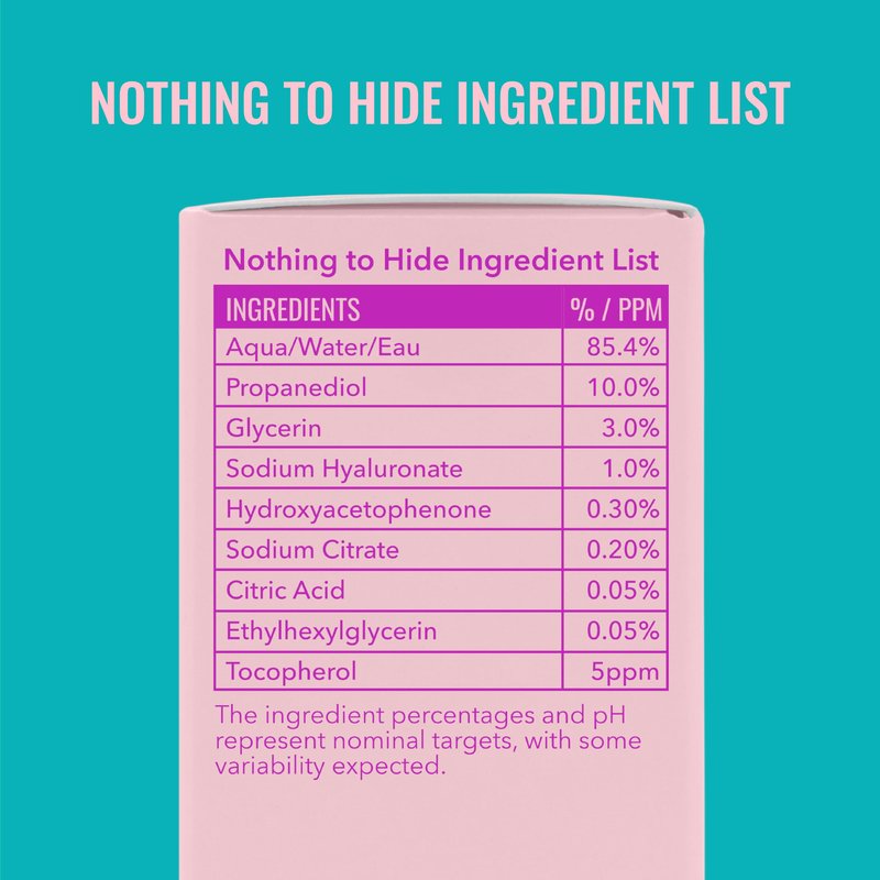 Good Molecules Hyaluronic Acid Serum - 1% Hyaluronic Acid Non-Greasy Ultra hydrating Serum Facial Moisturizer for Plumper Skin, Skin Care for Face
