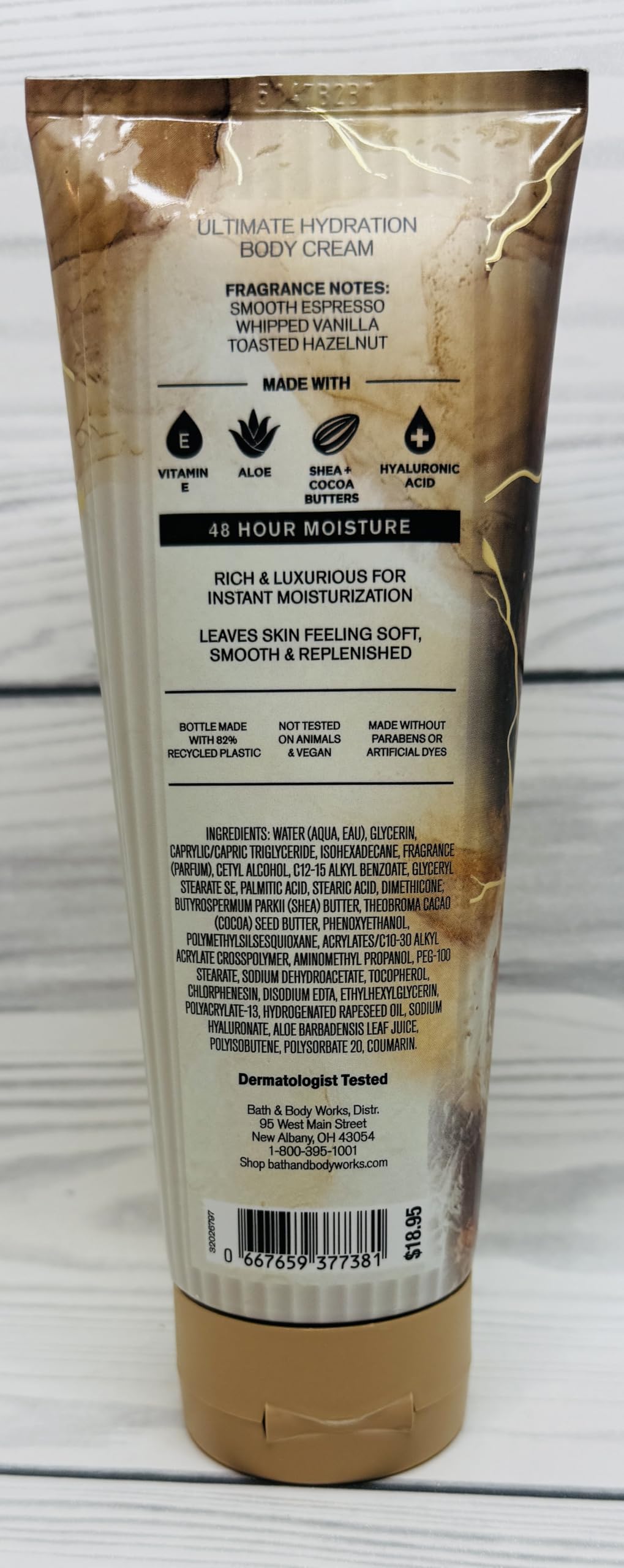 Bath & Body Works Vanilla Café Body Cream 8 Ounces Pack of 2