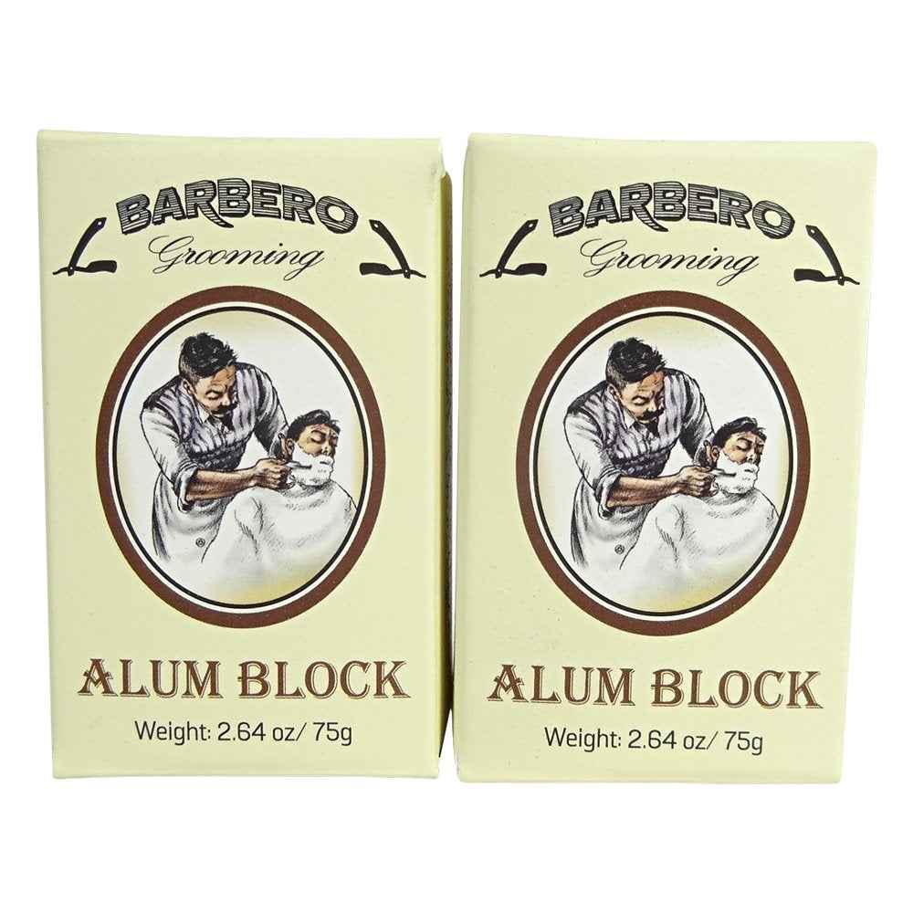 Barbero Alum Block 2.64 oz / 75 g Pack of 2