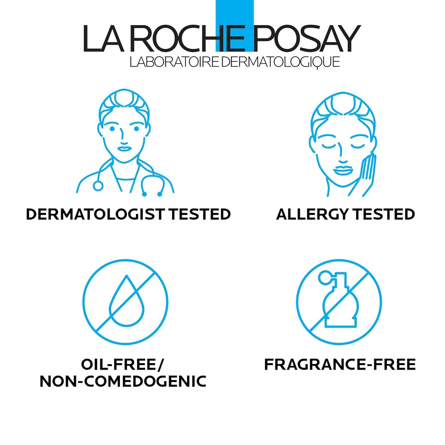 La Roche-Posay Toleriane Hydrating Face Cleanser - Gentle Daily Wash with Niacinamide & Ceramides for Sensitive Skin | Fragrance-Free