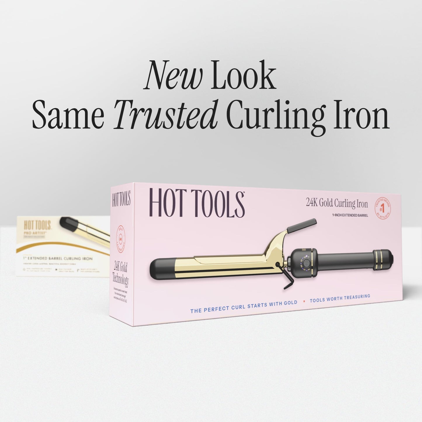 Hot Tools 24K Gold Professional 3/4" Extended Barrel Curling Iron