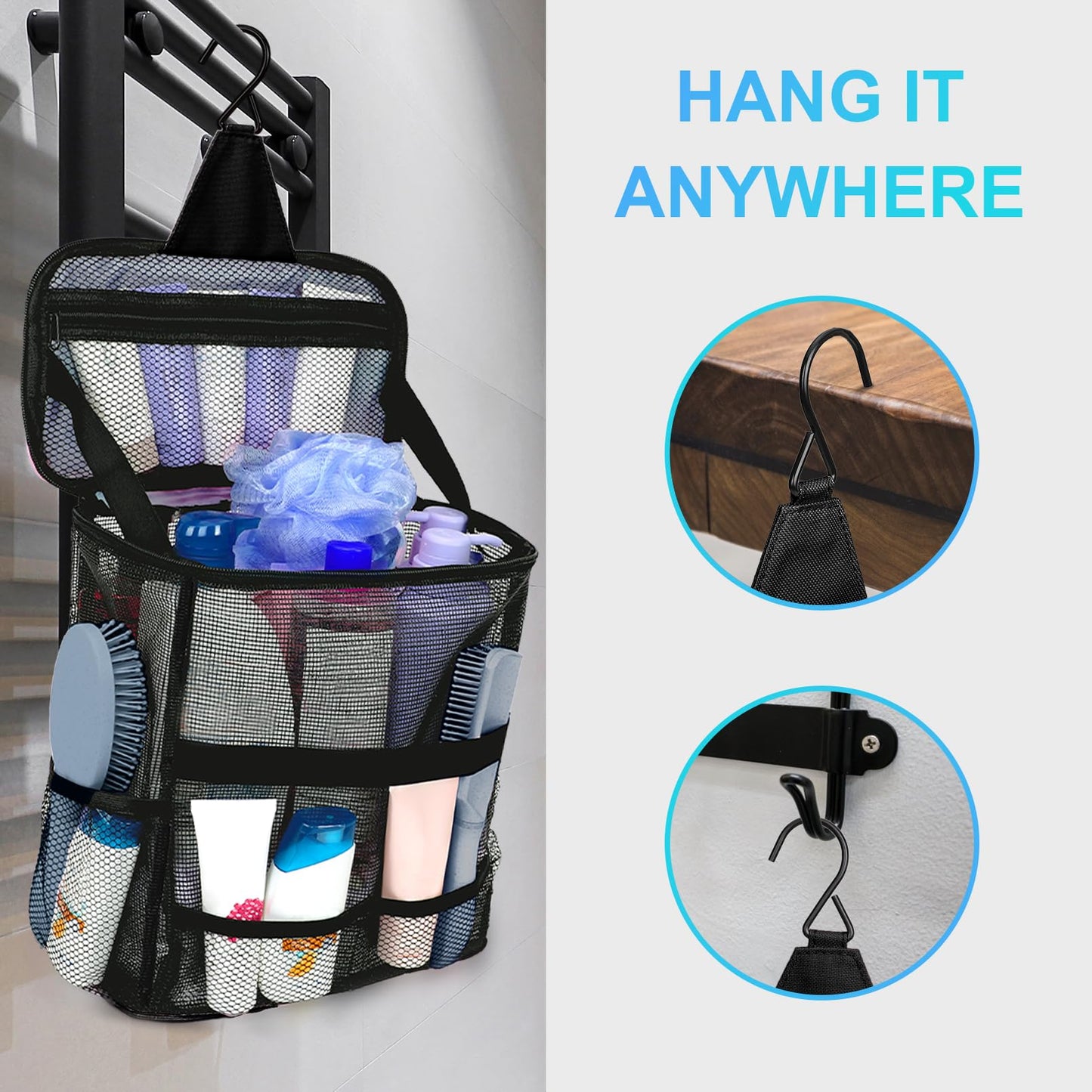 Dorm Room Essentials for College Students Girls Boys Guys, Large Capacity