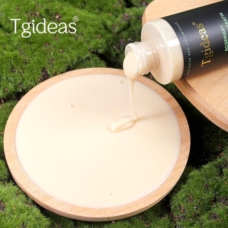 Tgideas Organic Rosemary Hair Growth Shampoo for Women and Men-Natural Thickening & Strengthening Shampoo with Hydrolyzed Keratin for Thinning Hair & Hair Loss 7.4 fl.oz