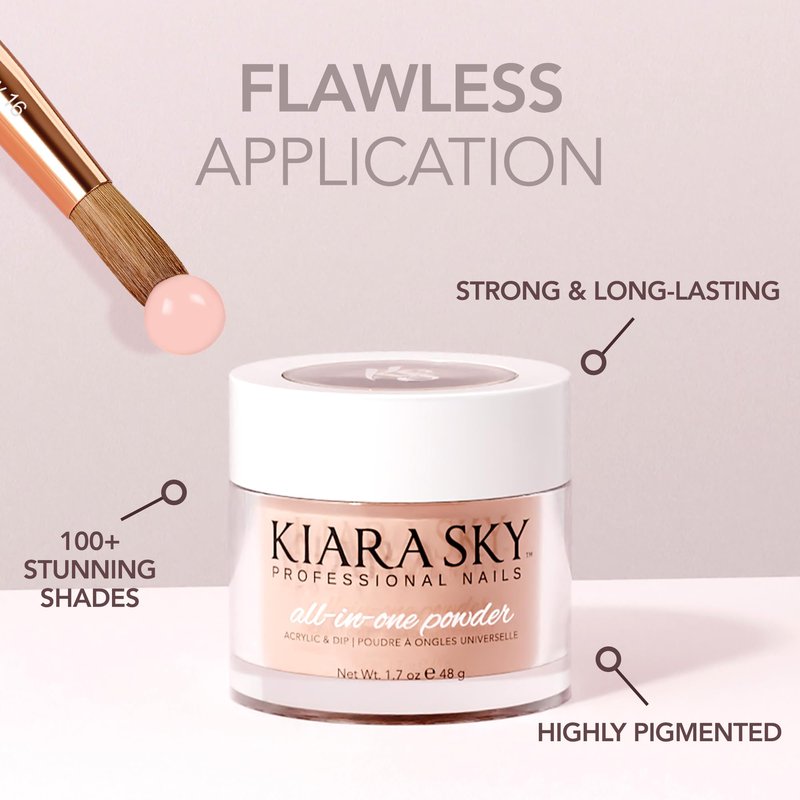 Kiara Sky All-in-One Acrylic Nail Powder | Multi-Use Dip & Acrylic Powder | Sculpting, Overlay & Dipping 2 oz, After Party