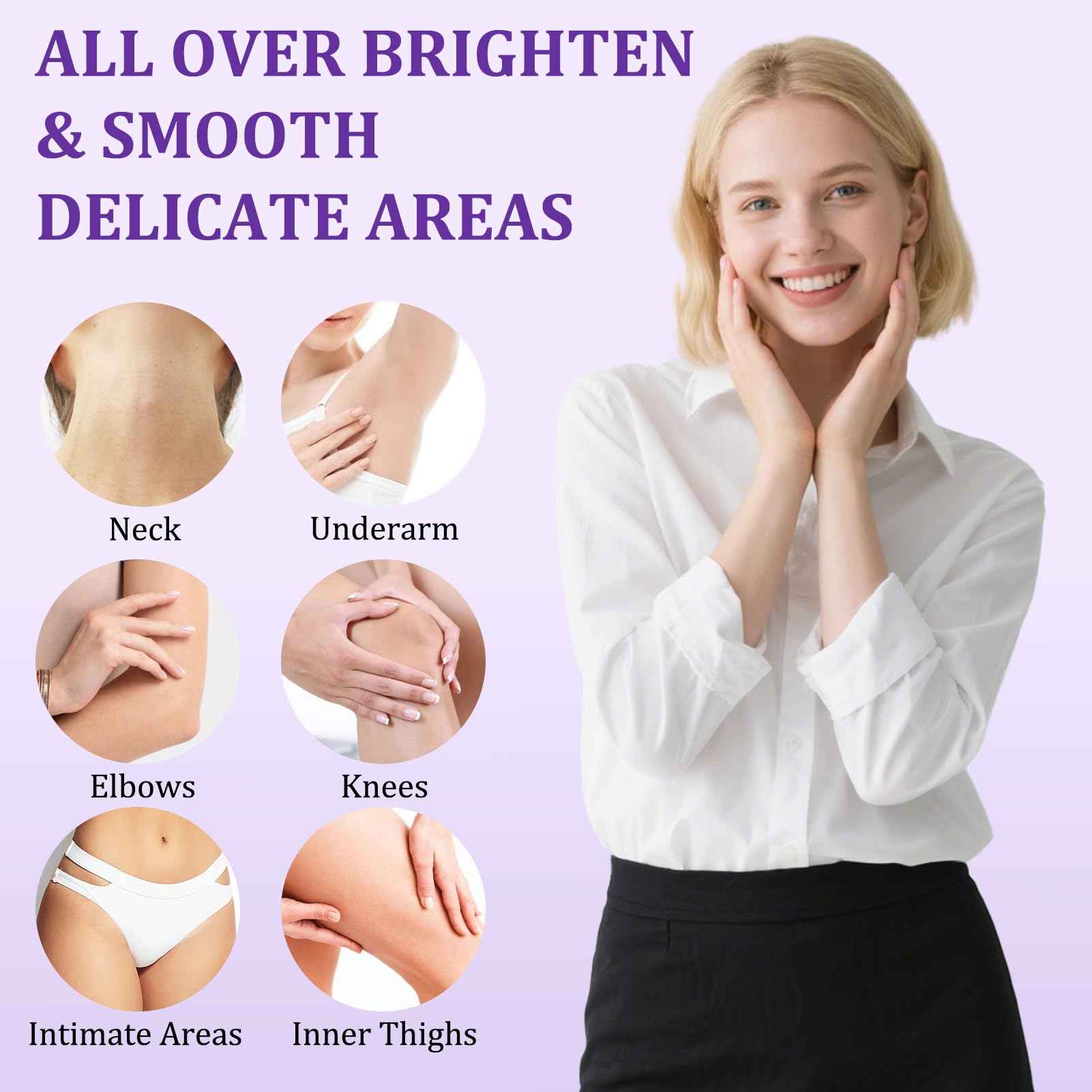 Dark Spot Remover for Body, Skin Bleaching Cream with Vitamin C for Intimate Areas, Skin Lightening Cream Dark Spot Corrector for Underarms, Knees, Face, Elbows, Inner Thighs & Bikini Line,1.7fl oz