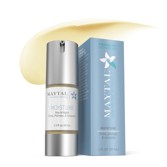 MAYTAL Moisture Lotion for Hydration, Anti-Aging - Featuring Fibroblast Technology for Collagen Boost & Skin Firmness - Reduces Fine Lines & Wrinkles - 1 fl oz