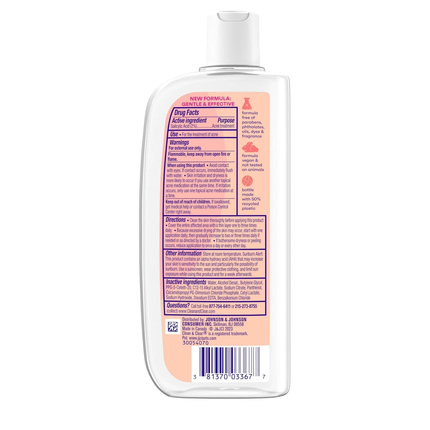 Clean & Clear Deep Cleaning Oil-Fighting Face Astringent, 8 oz, 2 pk