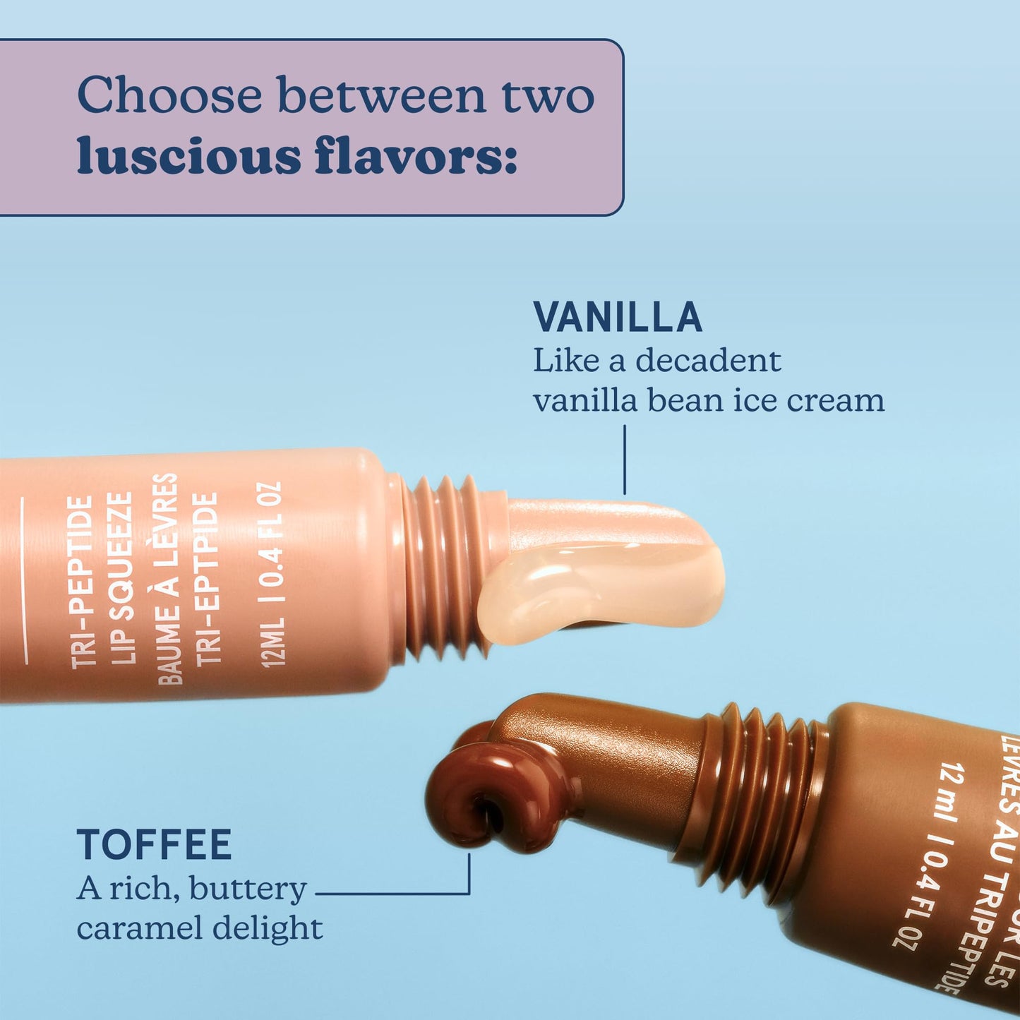 Blume Tri-Peptide Vanilla Lip Balm - Superbalm Lip Moisturizer with Shea Butter and Squalane to Deeply Hydrate & Heal Dry, Cracked Lips - Cruelty Free & Vegan Lip Plumper (0.4 Fl Oz)