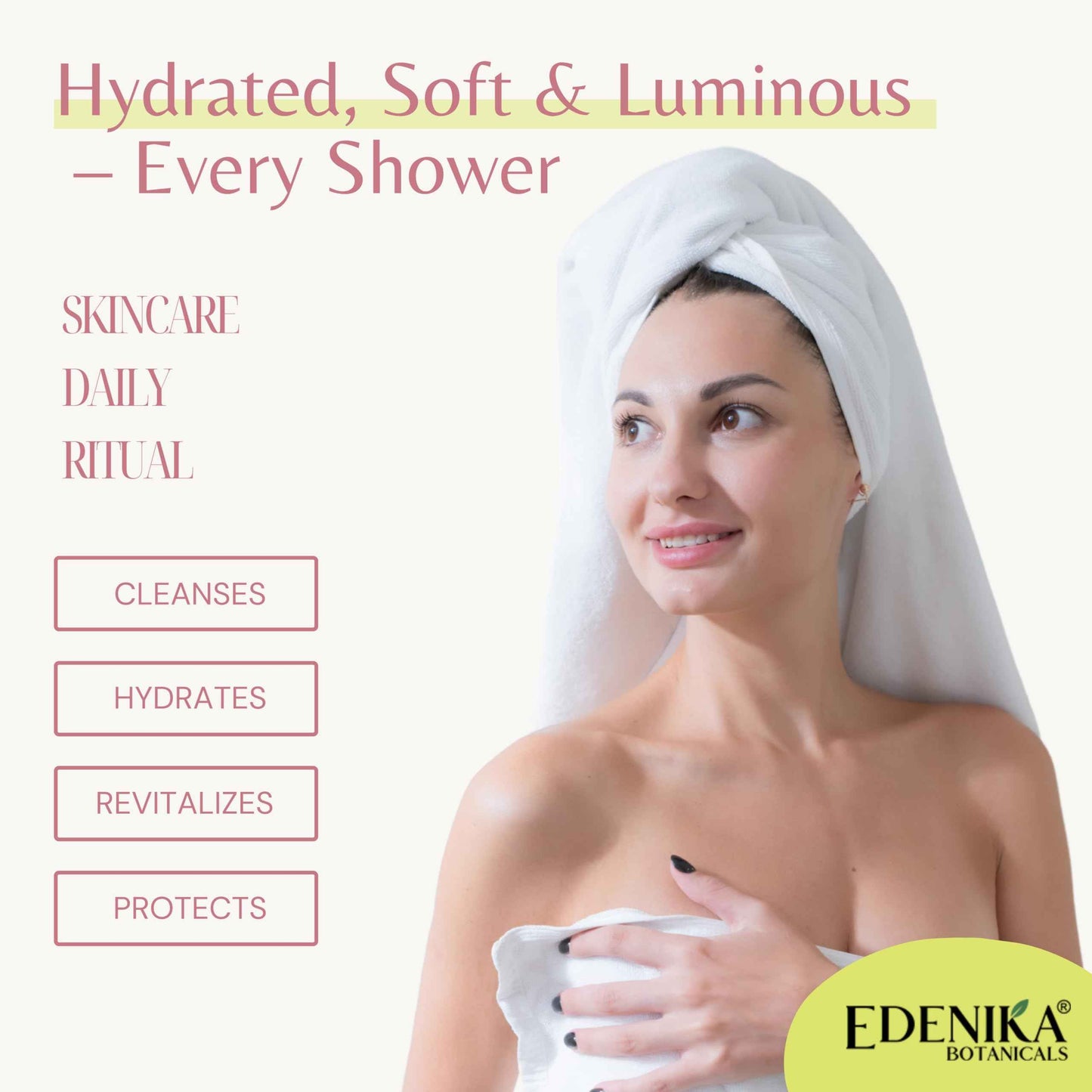 EDENIKA BOTANICALS Ylang Ylang Body Wash, Cleanses, Nourishes & Hydrates, Gentle Shower Gel for Dry and Sensitive Skin, Women & Men, Organic & Natural, 16 fl oz, 2-Pack