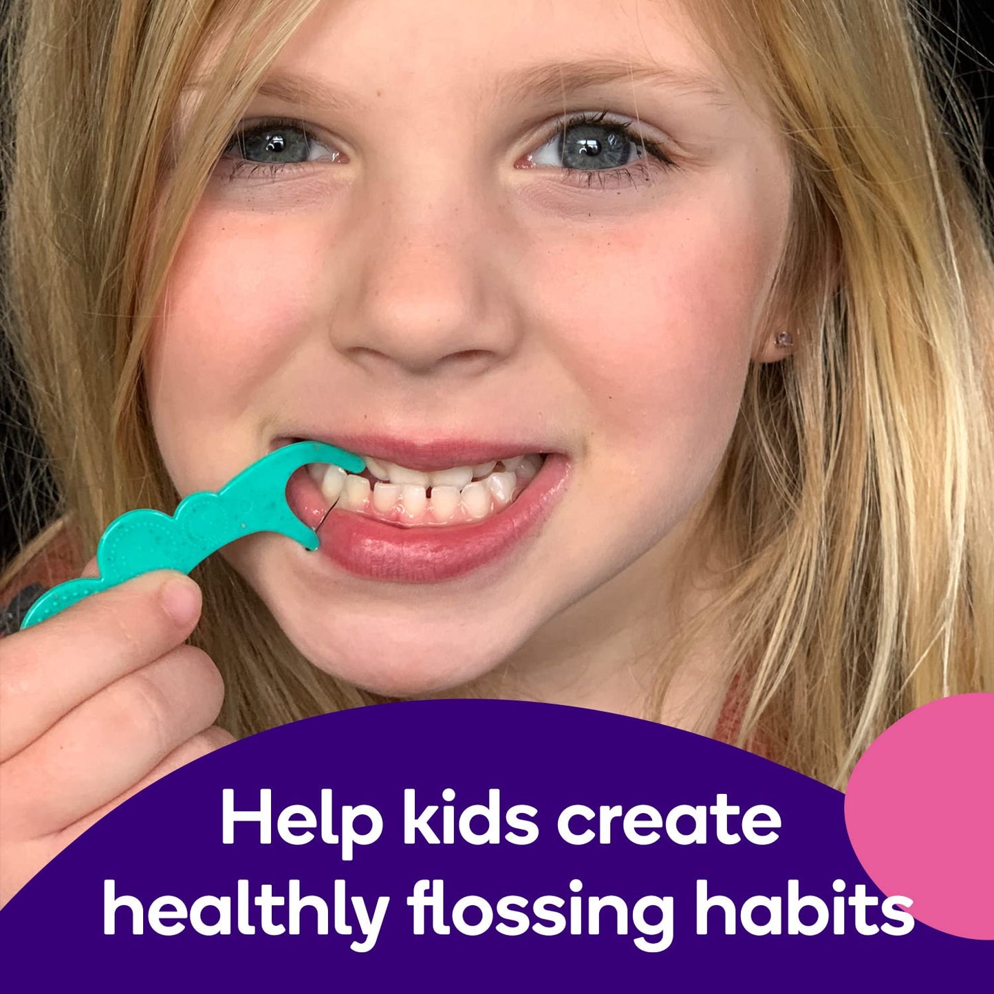 BURST Kids Flossers (180 Count/2 Pack) | Strawberry Aroma | Toddler Dental Flossable Picks with Ergonomic Design | No-Slip Grip | Smiley Face and Fun Colors |