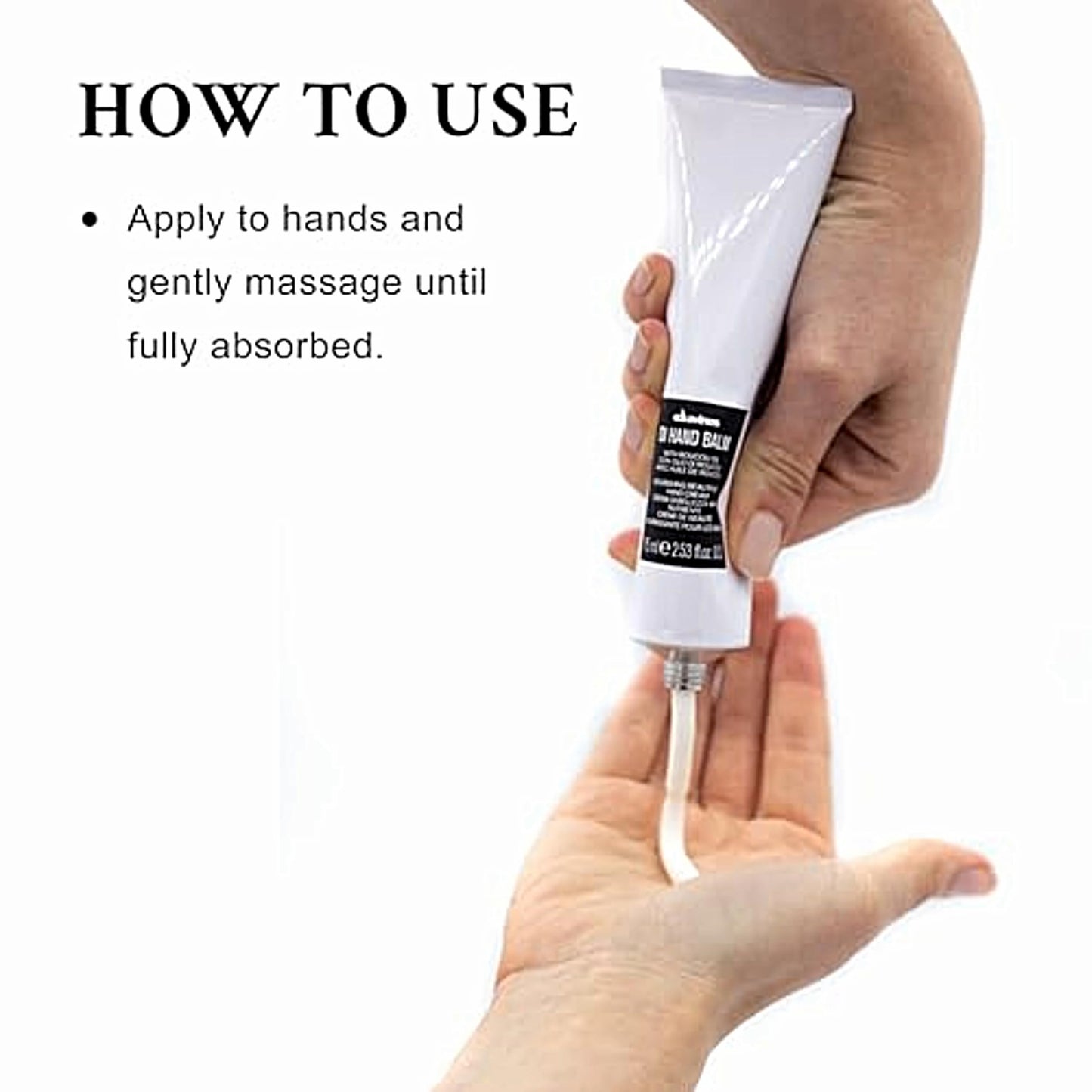 Davines OI Hand Balm, Nourishing Anti-Aging Hand Cream for All Skin Types - Protects Hands from Environmental Damage with Antioxidant Roucou Oil - Lightweight & Fast Absorbing Hydration, 2.54 Fl Oz