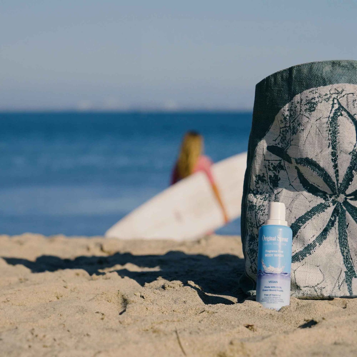 Original Sprout Coastal Collection Body Wash for All Skin Types, Fragrance-Free Body Wash, Vegan, 8 oz. Bottle