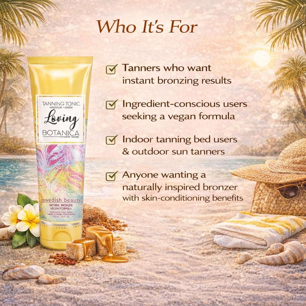 swedish beauty loving tanning tonic botanica tanning lotion