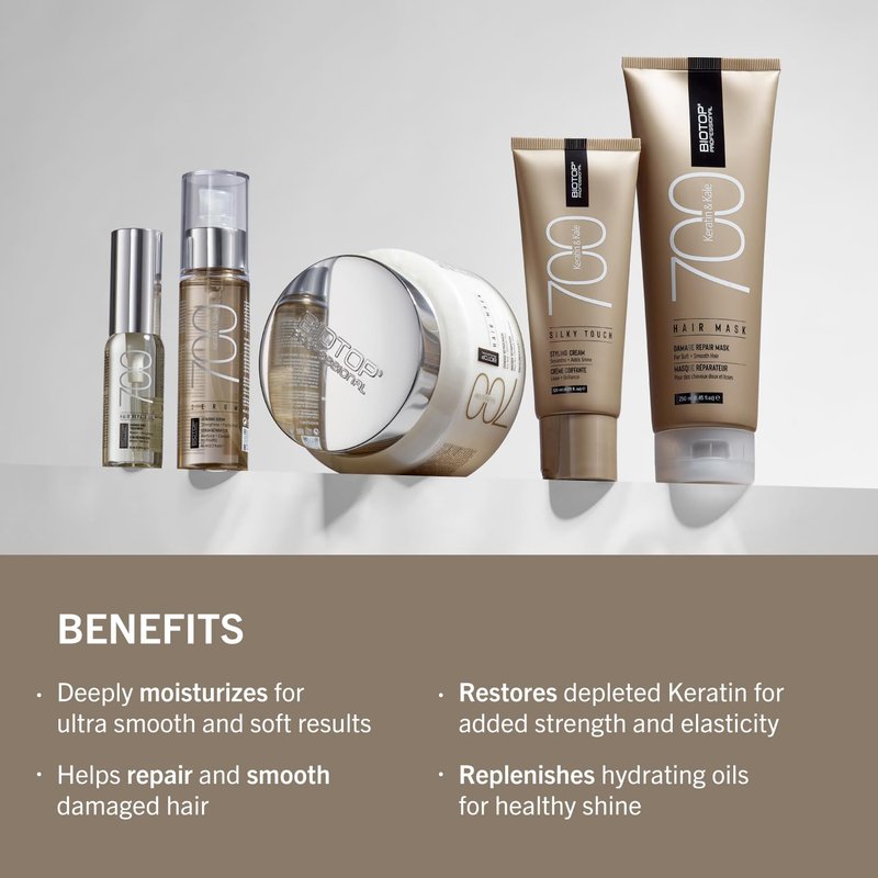Biotop Professional 700 Keratin Hair Conditioner - Nourishing & Moisturizing for Damaged Hair | 8.45 oz