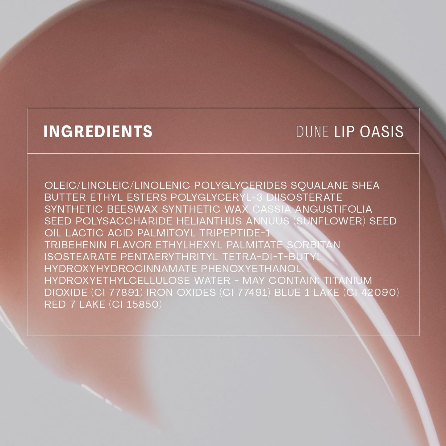 The Outset Lip Oasis Hydrating Lip Balm, Glossy Moisturizing Lip Treatment for Dry, Sensitive Lips, Clean, Vegan & Gluten-Free, Sheer Tint Dune, 0.3 oz