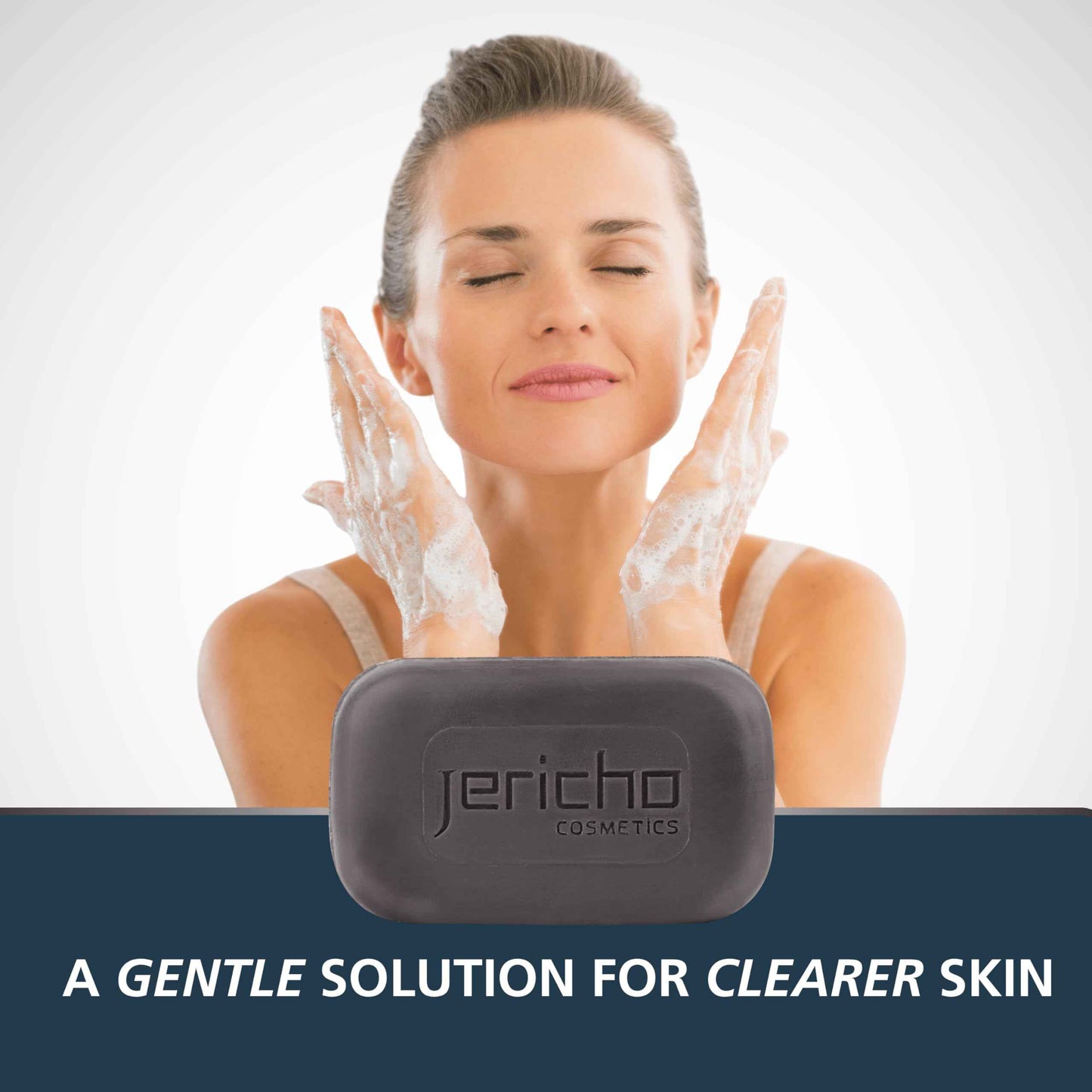 Jericho Dead Sea Mud Soap Bar, Natural Face & Body Detox with Exfoliating Dead Sea Minerals & Soothing Witch Hazel. 4.4 Oz /125g (Pack of 6)