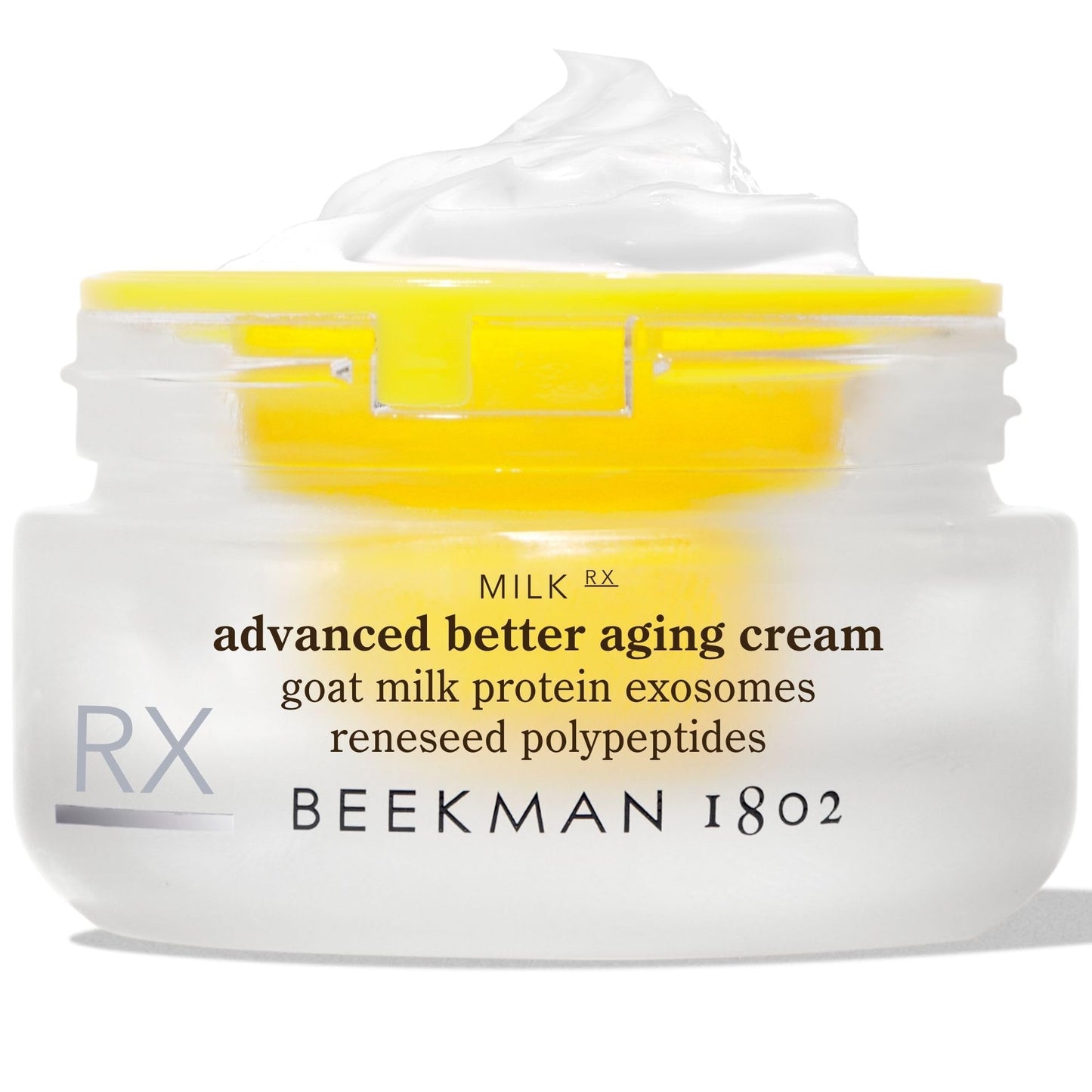 Beekman 1802 Milk RX Advanced Better Aging Collagen Moisturizer Face Cream – 4X Retinol Alternative with Goat Milk Exosomes & Polypeptide, Firming Cream, 0.51 fl oz