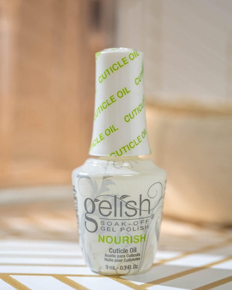 Gelish Mini Cuticle Oil - Hydrating Formula for Healthy Nails & Cuticles | Quick Absorbing, Non-Greasy (0.3 Fl Oz)