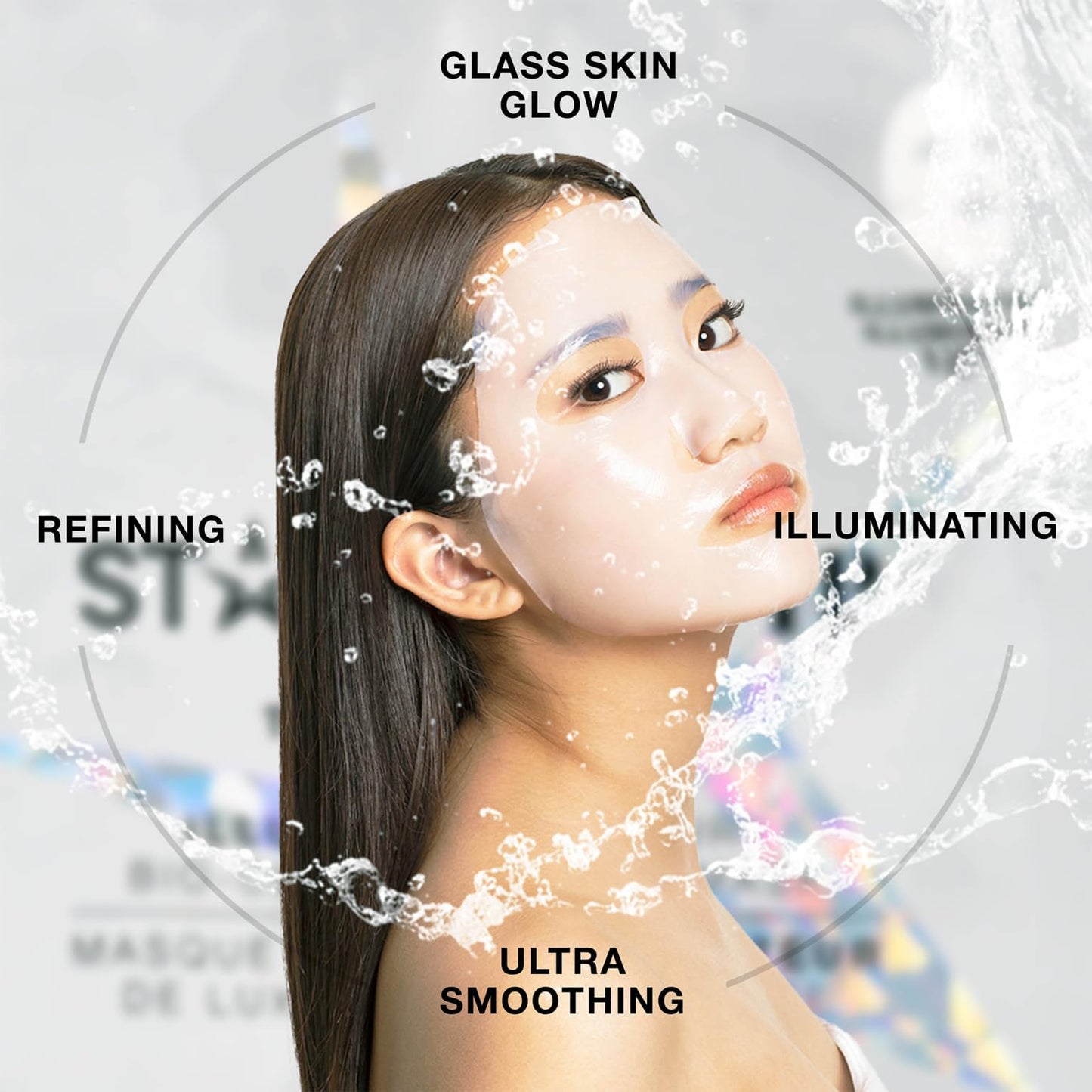 STARSKIN - Premium Korean Skin Care Bio-Cellulose Face Mask - Formulated with Fermented, Vitamin-Rich Coconut Juice - Soaked in Creamy Serum infused with Diamond Dust and Rare Botanicals - 40g, 1.4 Oz