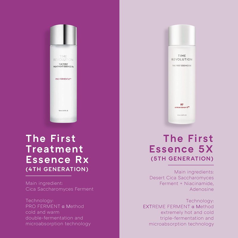 MISSHA Time Revolution The First Essence RX (4th Gen) 5.07 Fl oz/150ml, Korean Face Essence, Hydrating Facial Toner, Skin Smoothing & pH Balancing Toner for All Skin Types