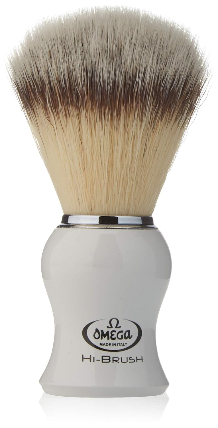 Omega Shaving Brush - Premium Synthetic Fibre for a Luxurious Shave | 157 Gr