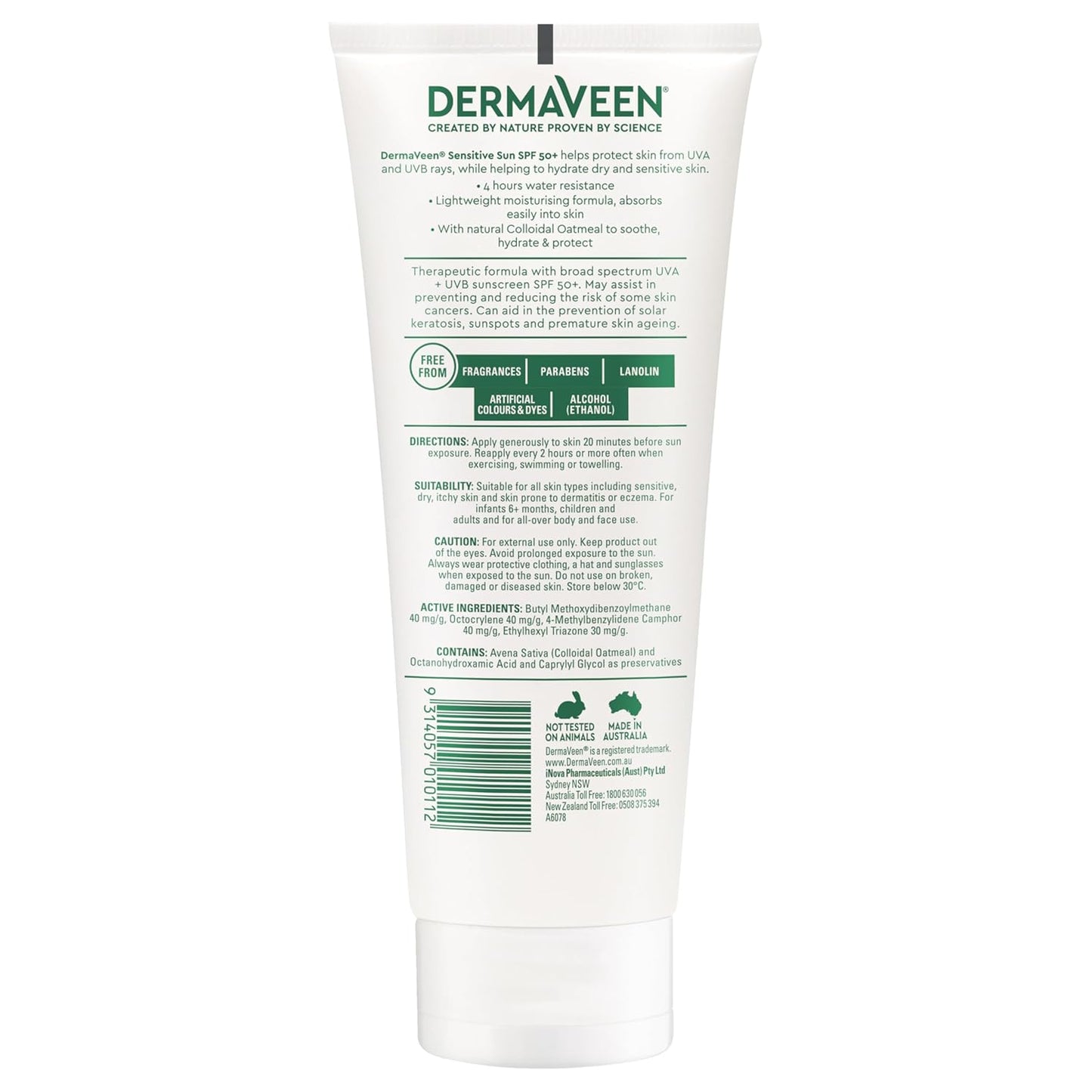 DermaVeen Revive & Protect Body Moisturizer | SPF 50+ | 200g for Ultimate Skin Hydration