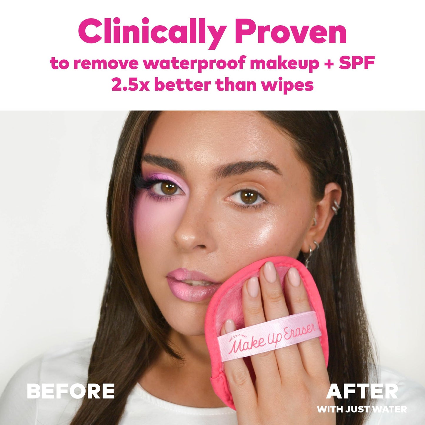 The Original MakeUp Eraser 7-Day Set, Erase All Makeup with Just Water, Including Waterproof Mascara, Eyeliner, Foundation, Lipstick, Sunscreen, and More! Sunset Boulevard, 7ct.