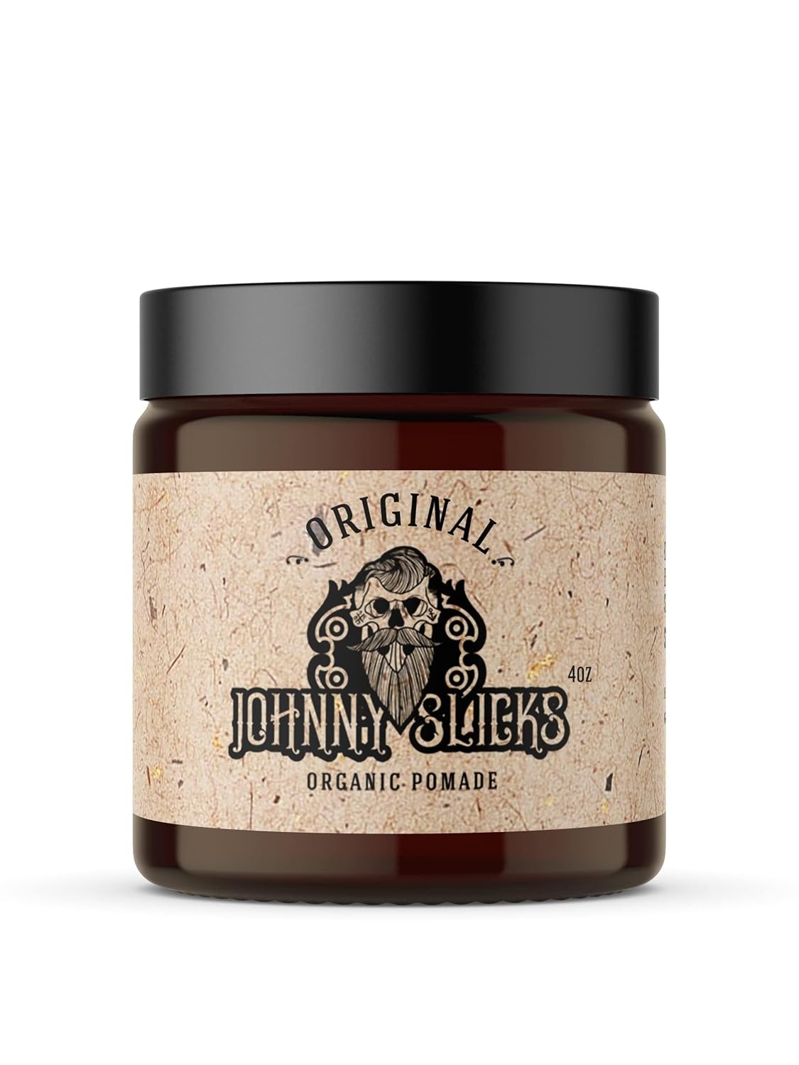 Johnny Slicks Oil-Based Pomade - Organic Hair Styling for Men | Low to Medium Hold, 4 Ounce