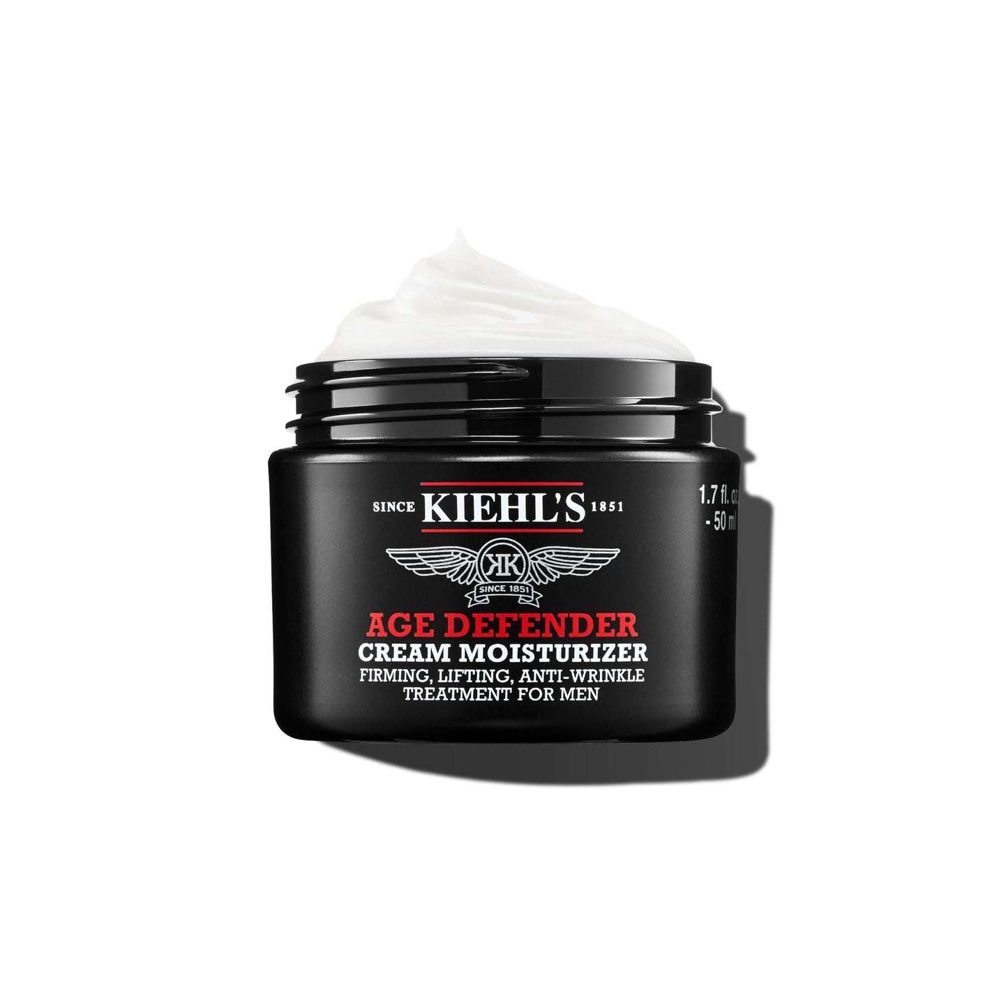 Kiehl's Age Defender Cream Moisturizer, Men's Anti-Aging Face Cream Reduces Fine Lines & Wrinkles, Firms Skin + Exfoliates, Clinically Tested to Lift, Firm, And Minimize Fine Lines & Wrinkles, For Men