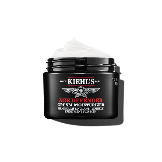Kiehl's Age Defender Cream Moisturizer, Men's Anti-Aging Face Cream Reduces Fine Lines & Wrinkles, Firms Skin + Exfoliates, Clinically Tested to Lift, Firm, And Minimize Fine Lines & Wrinkles, For Men