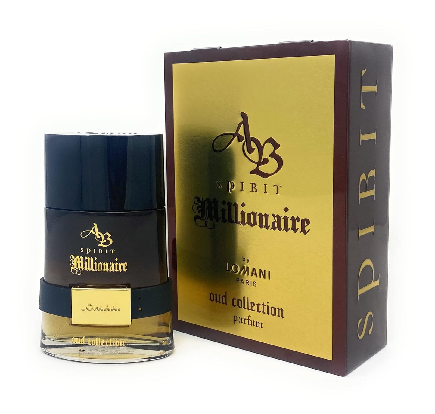 Lomani AB Spirit Millionaire Oud Collection - 3.3 oz Men's Parfum Spray | Luxurious Fragrance