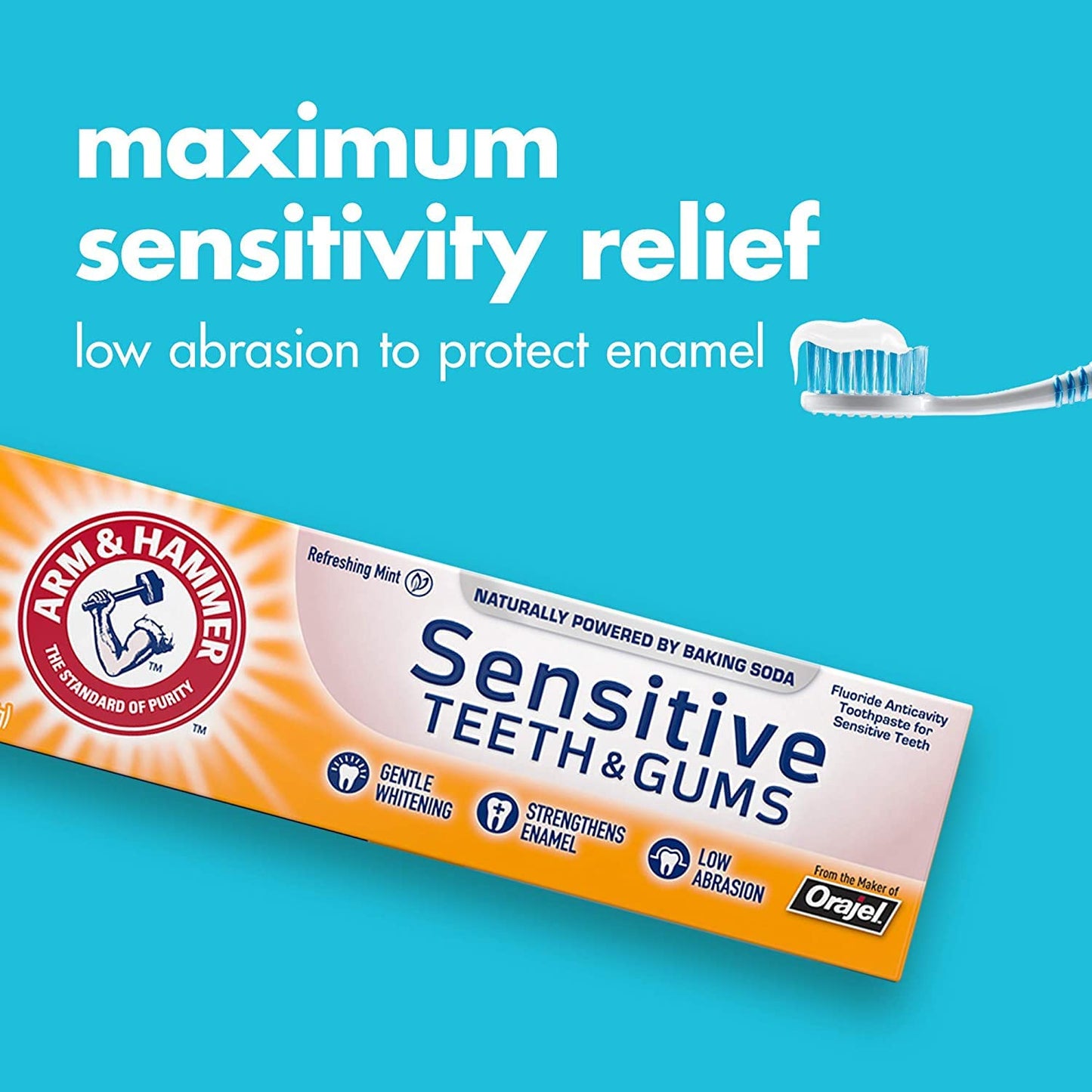 ARM & HAMMER Sensitive Teeth & Gums Toothpaste 4.5 oz (Pack of 8)