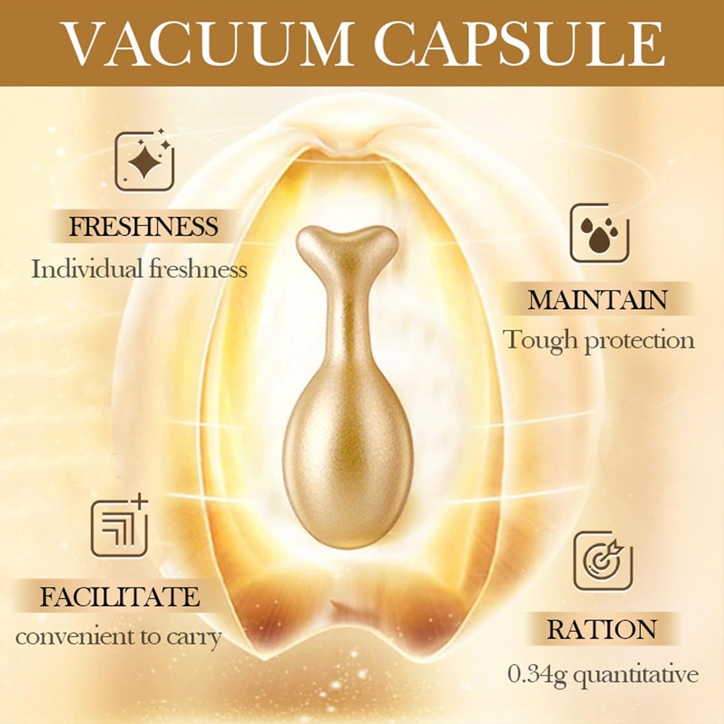 Collagen Capsules - Nourishing Anti-Aging Night Serum with Vitamin E | Glowing Skin Formula for Women