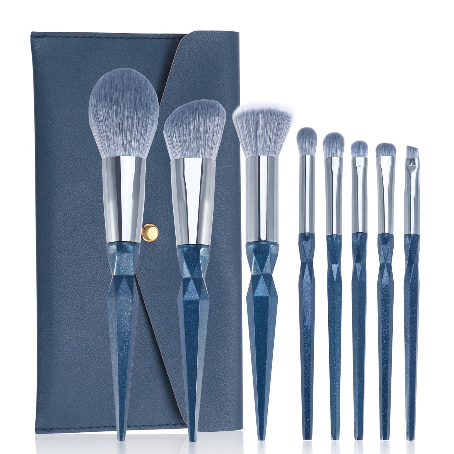 ENZO KEN Pink Portable Eye Shadow Brush Set, Vegan Eyeshadow Brushes Set, Small Nose Contour Brush, Diamond Eyeshadow Brush, Eyeshadow Blending Brush, Colorful Eye Makeup Brushes Set Professional.