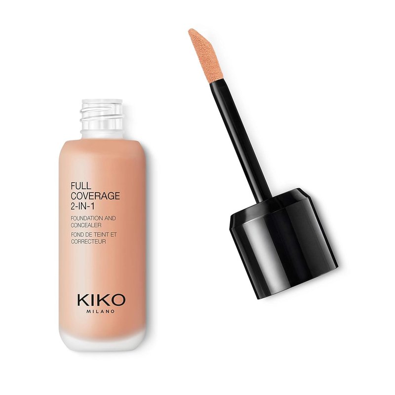 KIKO Milano Full Coverage Foundation & Concealer - Long-Lasting, Flawless Finish | 1.01 oz