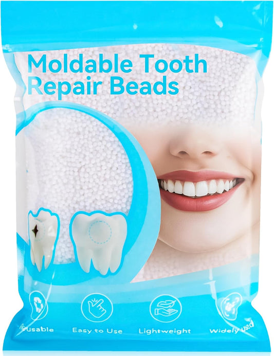 Sukh 10.9oz Moldable False Teeth Beads - Tooth Repair Kit,Repair Thermoplastic Beads,Plastic Pellets for DIY Tooth Filling,Halloween Vampire Teeth Fangs Ideal for Chipped, Cracked