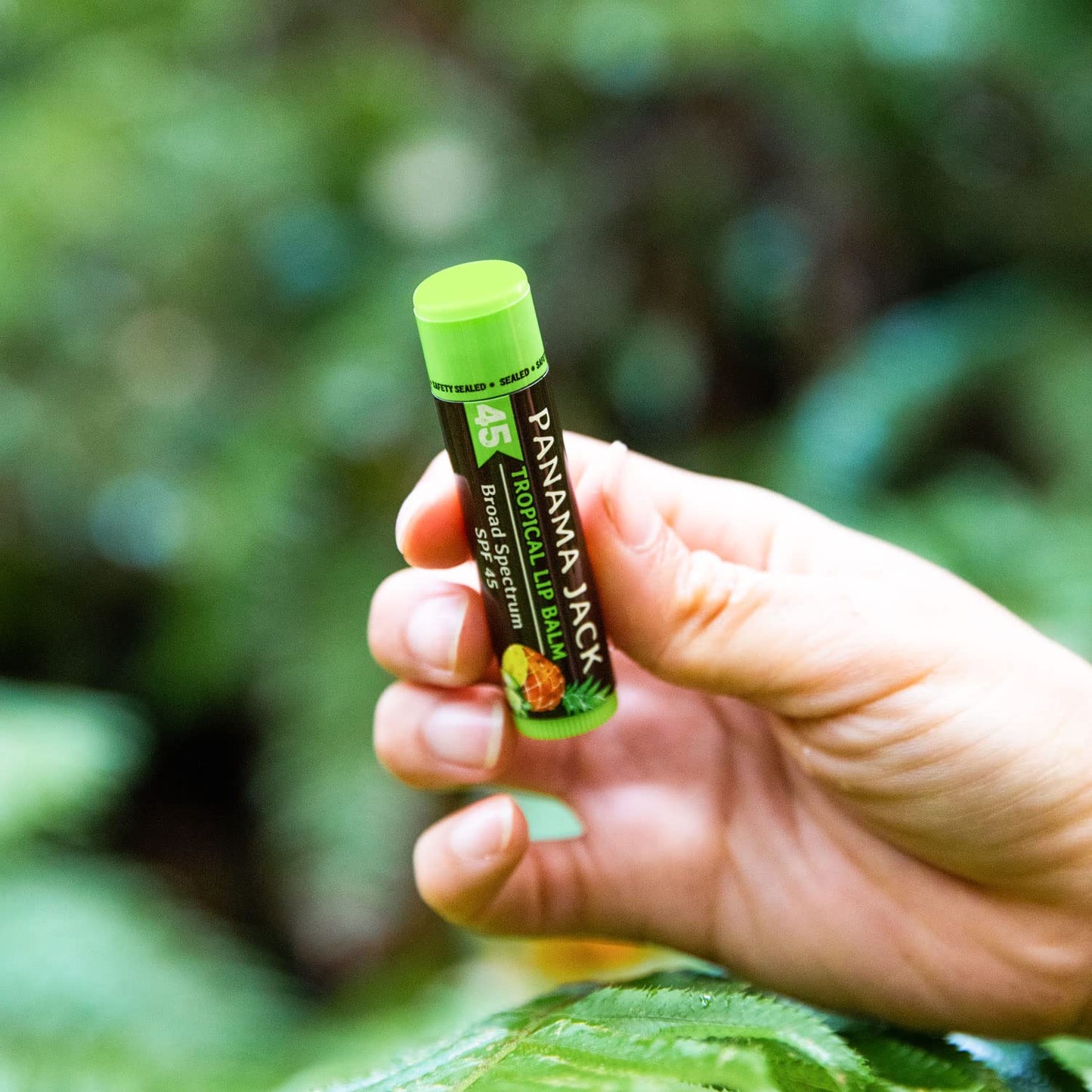 Panama Jack Sunscreen Lip Balm - SPF 45 Broad Spectrum UVA-UVB Protection | Soothes Dry, Chapped Lips, Tropical, 2-Pack