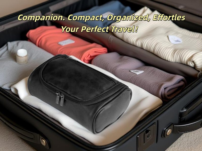 Shcnlery Personalized Small Toiletry Bag for Men,Minimalist Travel Toiletry Organizer Dopp Kit Water-resistant Makeup Bag for Travel Essentials,Travel Gifts For Men Unique