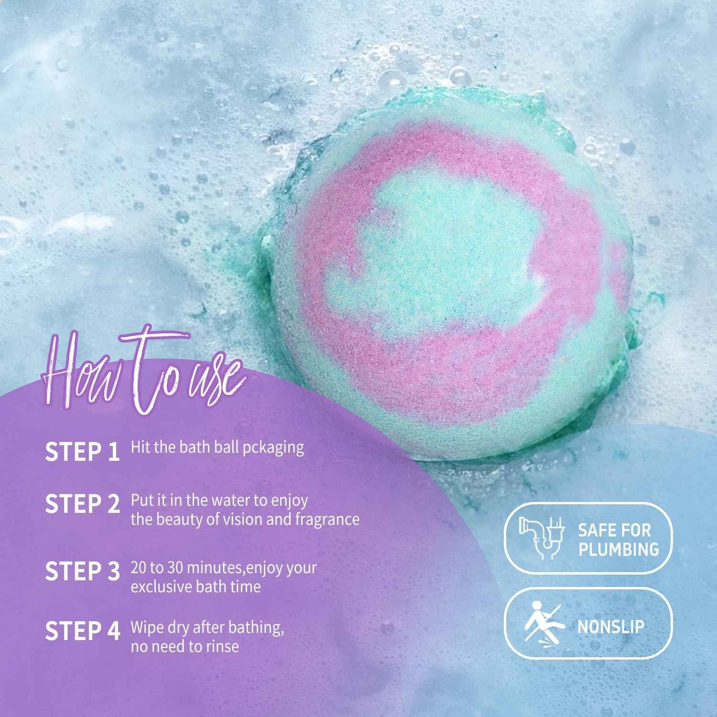 Bath Bombs Gift Set Handmade Natural Bath Bomb for Women Floating Bubble with Pure Essential Oil for Self Care & SPA Relaxation, Birthday Mothers Day Valentines Christmas Gifts, Girlfriend